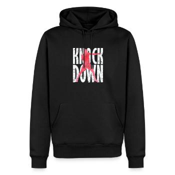 Knock Down Boxen - Männer Premium Bio Hoodie - Schwarz - Vorne - Nico (187cm)