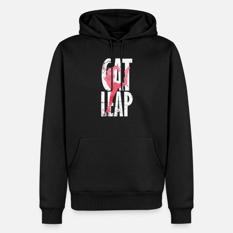 Cat Leap Ballet - Sweat à capuche Premium bio Homme - noir