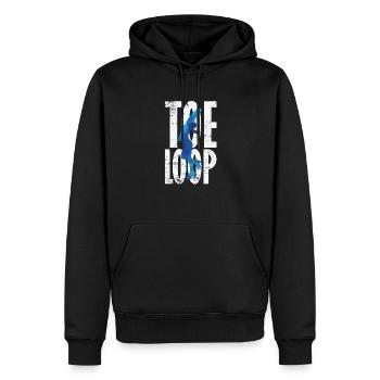Toeloop Eiskunstlauf - Männer Premium Bio Hoodie - Schwarz - Vorne - Nico (187cm)