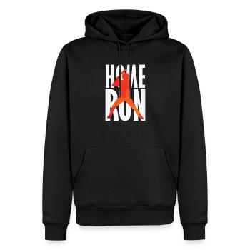 Home Run Baseball - Männer Premium Bio Hoodie - Schwarz - Vorne - Nico (187cm)