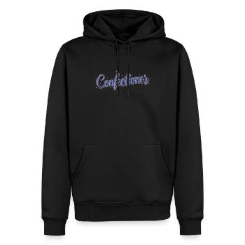 Confectioner Baking Cake - Men’s Premium Organic Hoodie - black - Front - Nico (187cm)