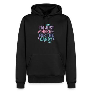 I'm Just here for the Candy Konditor - Männer Premium Bio Hoodie - Schwarz - Vorne - Nico (187cm)
