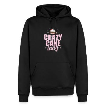 Crazy Cake Lady Pastry Cake - Sweat à capuche Premium bio Homme - noir - Devant - Nico (187cm)