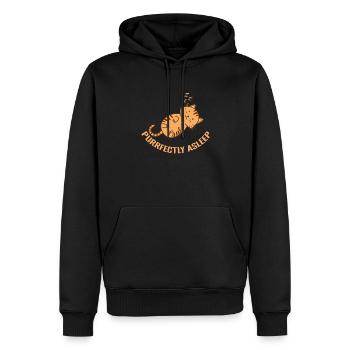 Purrfectly Asleep Pajamas Pajamas - Men’s Premium Organic Hoodie - black - Front - Nico (187cm)