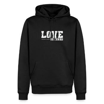 Love Comedy Humor Witz - Männer Premium Bio Hoodie - Schwarz - Vorne - Nico (187cm)