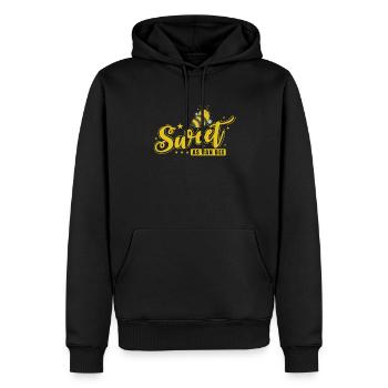 Doux comme peut être Bee Animals Nature - Sweat à capuche Premium bio Homme - noir - Devant - Nico (187cm)