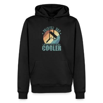 Painter Dad like a Regular Dad but Cooler - Männer Premium Bio Hoodie - Schwarz - Vorne - Nico (187cm)