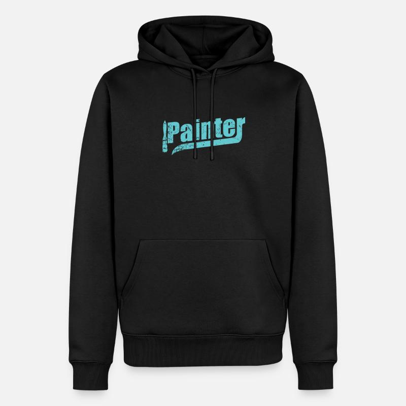 Painter Lackierer Beruf - Männer Premium Bio Hoodie - Schwarz
