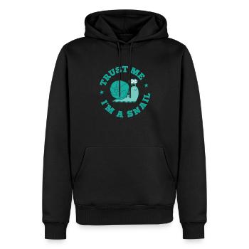 Trust me I'm a Snail Schneckenhaus Tier - Männer Premium Bio Hoodie - Schwarz - Vorne - Nico (187cm)