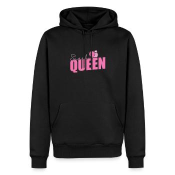 Escargot Queen Escarapace d’escargot Animal - Sweat à capuche Premium bio Homme - noir - Devant - Nico (187cm)