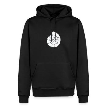 Schneckenhaus Spirale Schneckentier - Männer Premium Bio Hoodie - Schwarz - Vorne - Nico (187cm)