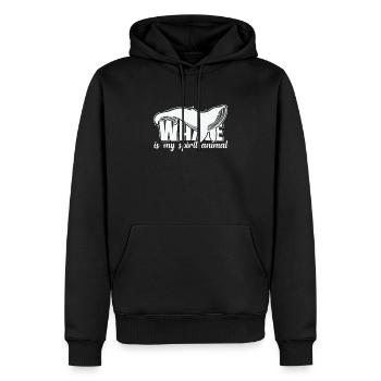 Whale is my spirit Animal - Männer Premium Bio Hoodie - Schwarz - Vorne - Nico (187cm)