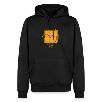 Waffel salutiert Teig Gebäck Snack - Männer Premium Bio Hoodie - Schwarz - Vorne - Nico (187cm)