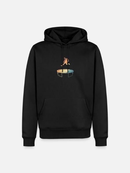 Trampoline Fun Hopping Jumping Hobby - Men’s Premium Organic Hoodie - black