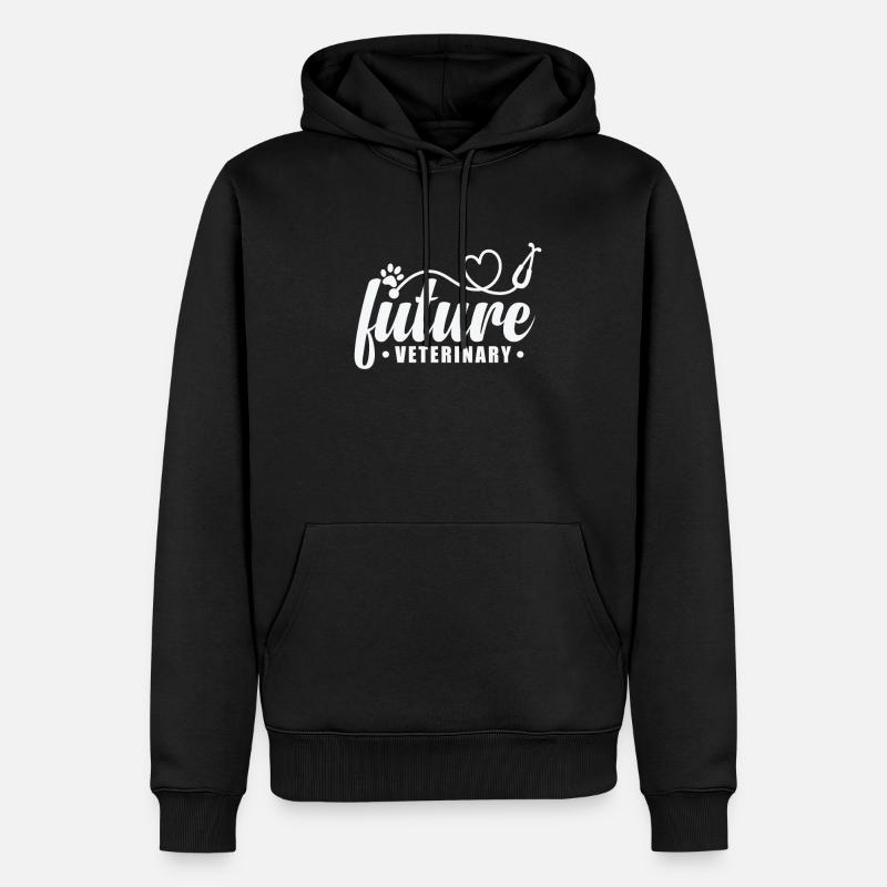 Future Veterinary Beruf - Männer Premium Bio Hoodie - Schwarz