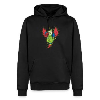 Perroquet Terres Oiseau Parlant Animal - Sweat à capuche Premium bio Homme - noir - Devant - Nico (187cm)