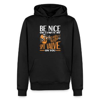 Trompete Trompeter Trompeten Spieler - Männer Premium Bio Hoodie - Schwarz - Vorne - Nico (187cm)