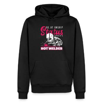 Lustiges Schweißer Geschenk - Männer Premium Bio Hoodie - Schwarz - Vorne - Nico (187cm)