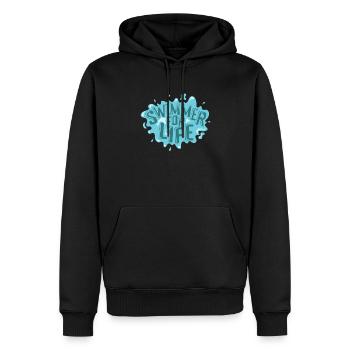 Nageur pour la vie Sport Hobby - Sweat à capuche Premium bio Homme - noir - Devant - Nico (187cm)