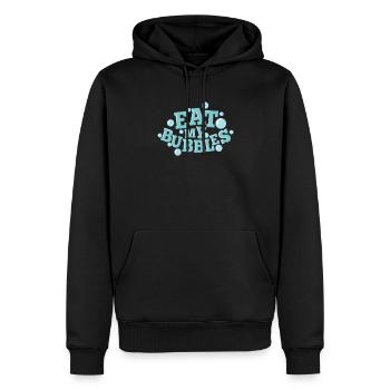 Eat my Bubbles Schwimmen Sport - Männer Premium Bio Hoodie - Schwarz - Vorne - Nico (187cm)