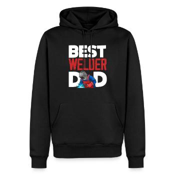 Lustiges Schweißer Geschenk - Männer Premium Bio Hoodie - Schwarz - Vorne - Nico (187cm)