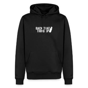 Back That Thing up USB Stick - Men’s Premium Organic Hoodie - black - Front - Nico (187cm)