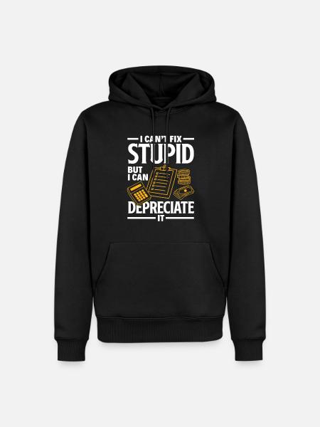 Lustiges Steuerberater Buchhalter Geschenk - Männer Premium Bio Hoodie - Schwarz