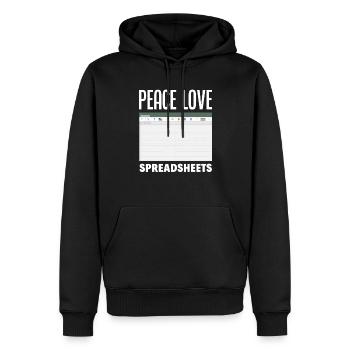Drôle de cadeau comptable de conseiller fiscal - Sweat à capuche Premium bio Homme - noir - Devant - Nico (187cm)