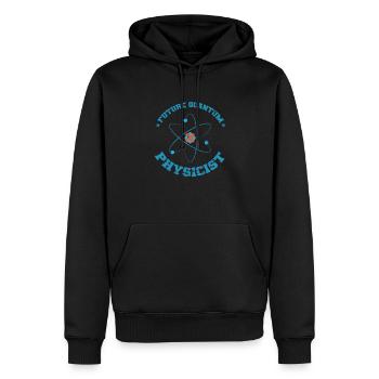 Future Quantum Physicist Natural Science - Men’s Premium Organic Hoodie - black - Front - Nico (187cm)