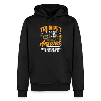 Trompete Trompeter Trompeten Spieler - Männer Premium Bio Hoodie - Schwarz - Vorne - Nico (187cm)