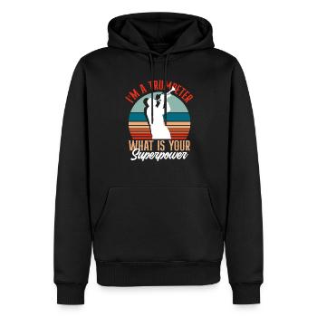 Trompete Trompeter Trompeten Spieler - Männer Premium Bio Hoodie - Schwarz - Vorne - Nico (187cm)
