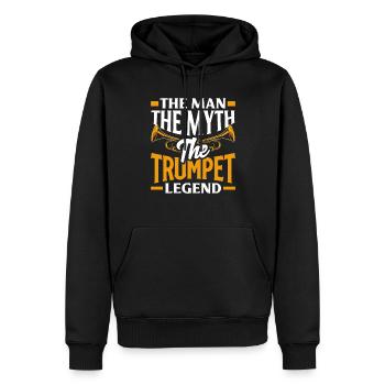 Trompete Trompeter Trompeten Spieler - Männer Premium Bio Hoodie - Schwarz - Vorne - Nico (187cm)