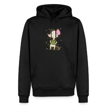 Souris, Nature, Fromage, Animal De Compagnie, Mammifère - Sweat à capuche Premium bio Homme - noir - Devant - Nico (187cm)