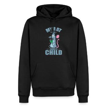 My Rat is my Favorite Child Rodent - Men’s Premium Organic Hoodie - black - Front - Nico (187cm)