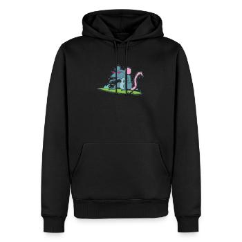 Rat Surfing Rongeur de compagnie - Sweat à capuche Premium bio Homme - noir - Devant - Nico (187cm)