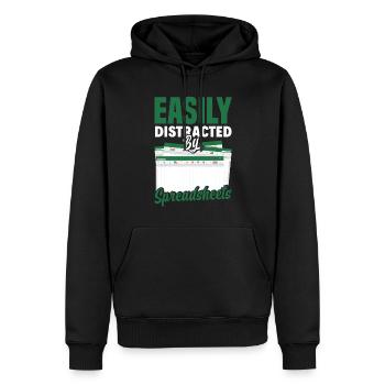 Drôle de cadeau comptable de conseiller fiscal - Sweat à capuche Premium bio Homme - noir - Devant - Nico (187cm)