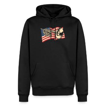 Trompete Trompeter Trompeten Spieler - Männer Premium Bio Hoodie - Schwarz - Vorne - Nico (187cm)