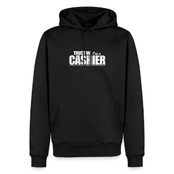 Trust Me I'm a Cashier Supermarkt Verkäufer - Männer Premium Bio Hoodie - Schwarz - Vorne - Nico (187cm)