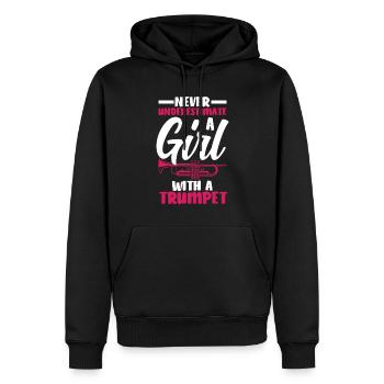 Trompete Trompeter Trompeten Spieler - Männer Premium Bio Hoodie - Schwarz - Vorne - Nico (187cm)