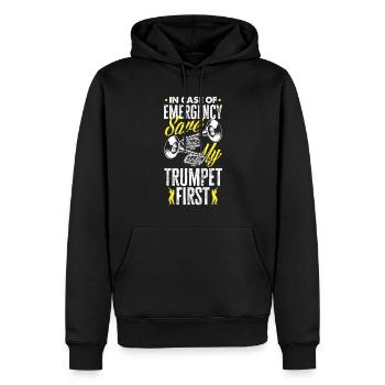 Trompete Trompeter Trompeten Spieler - Männer Premium Bio Hoodie - Schwarz - Vorne - Nico (187cm)