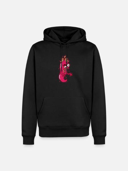 crazy chili spice spiciness level - Men’s Premium Organic Hoodie - black