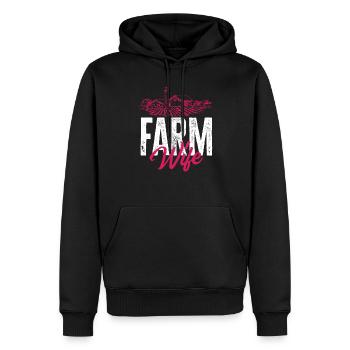 Lustiges Bauer Bauernhof Landwirt Geschenk - Männer Premium Bio Hoodie - Schwarz - Vorne - Nico (187cm)