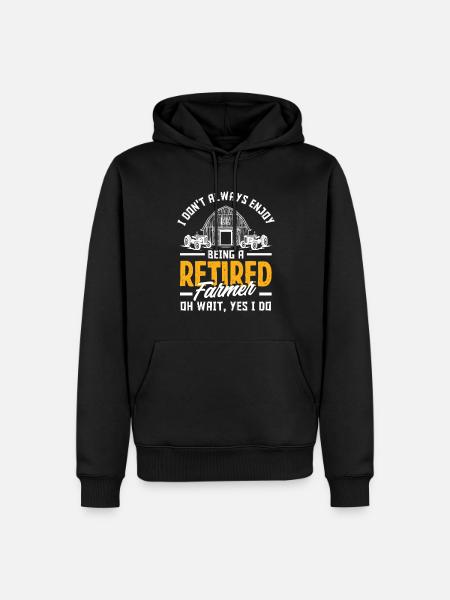 Funny Farmer Farm Farmer Gift - Men’s Premium Organic Hoodie - black