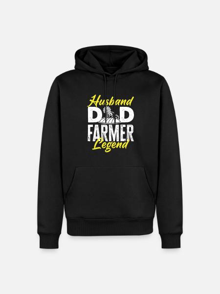 Funny Farmer Farm Farmer Gift - Men’s Premium Organic Hoodie - black
