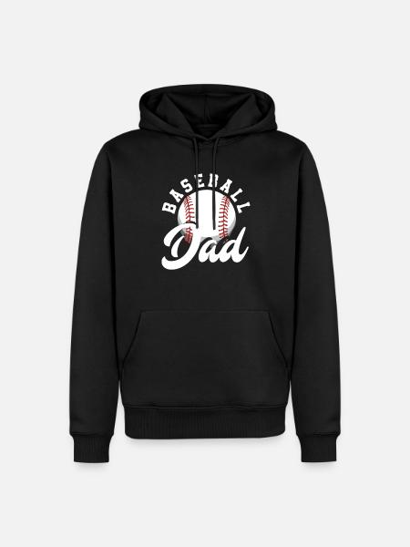 Funny Baseball - Men’s Premium Organic Hoodie - black