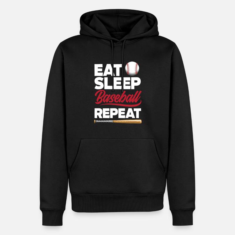 Drôle de baseball - Sweat à capuche Premium bio Homme - noir