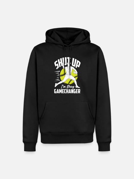Funny Baseball - Men’s Premium Organic Hoodie - black