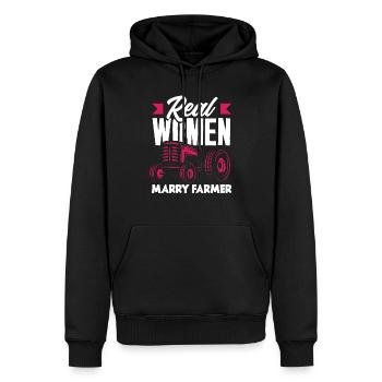 Lustiges Bauer Bauernhof Landwirt Geschenk - Männer Premium Bio Hoodie - Schwarz - Vorne - Nico (187cm)