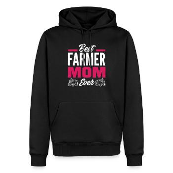Lustiges Bauer Bauernhof Landwirt Geschenk - Männer Premium Bio Hoodie - Schwarz - Vorne - Nico (187cm)