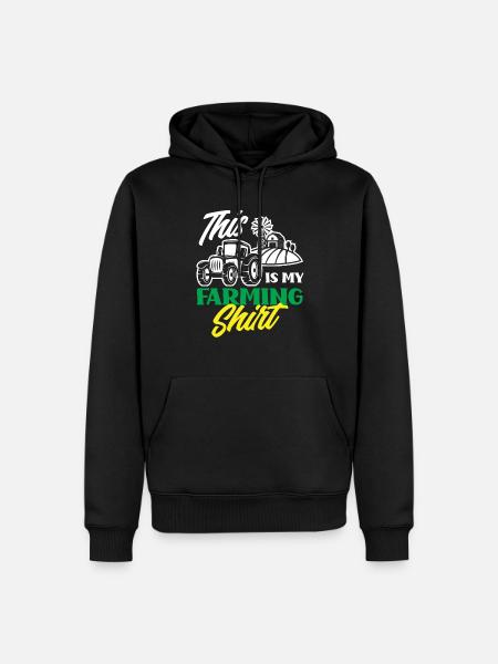 Funny Farmer Farm Farmer Gift - Men’s Premium Organic Hoodie - black